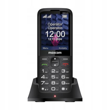Telefon komórkowy MAXCOM Comfort MM445 4G Duże klawisze Stacja ładująca