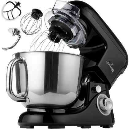 ROBOT KUCHENNY PLANETARNY MIKSER LEHMANN WIELOFUNKCYJNY 5L CZARNY PREMIUM